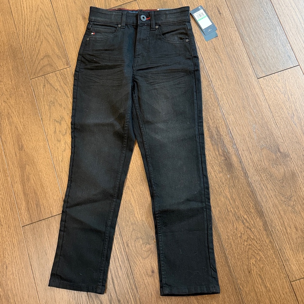 Tommy Hilfiger Boys Wrecker Black Denim NWT Size 8 C3-